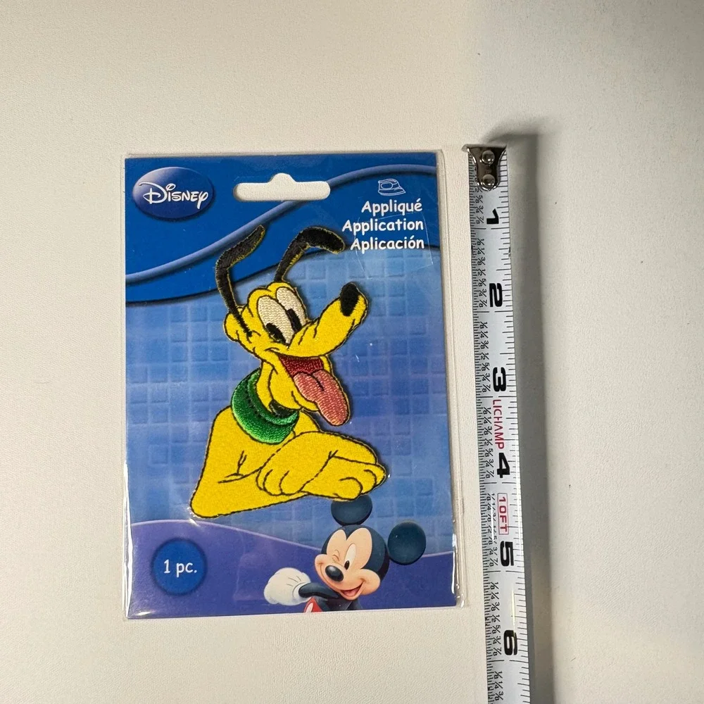 Disney Pluto Iron On Patch Applique Simplicity Mickey Mouse 2010 New 1933282001